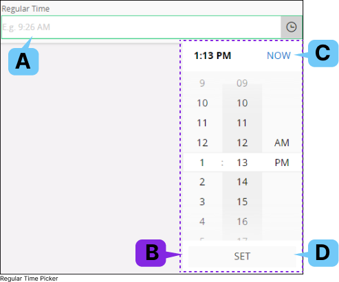 Regular Time Picker