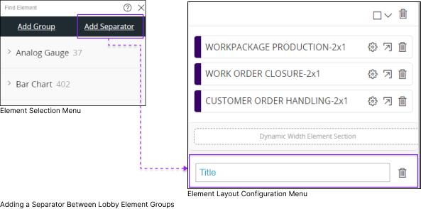 Adding a Separator
