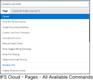IFS Cloud Commands