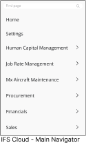 Navigator Menu
