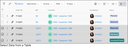 Select Data